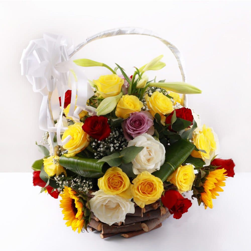 Happy Floral Basket