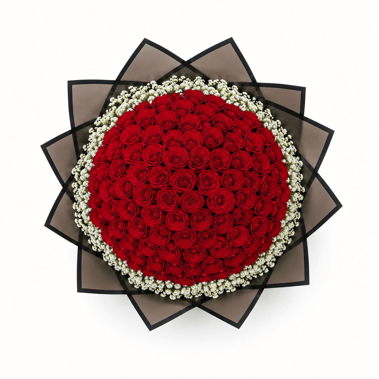 Red Roses and Gyp(baby's breath) — photo 2