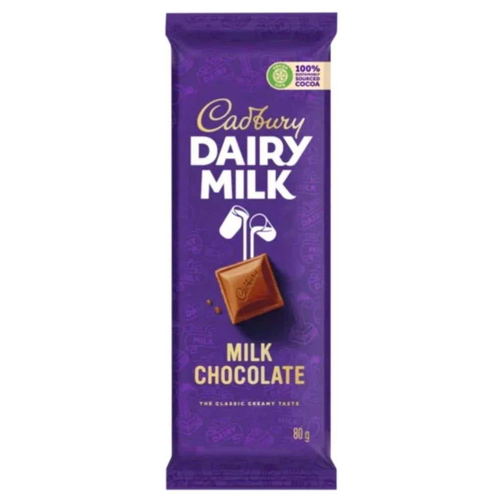 Cadbury Dairy Milk Milk Chocolate Slab 80g